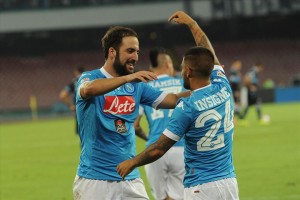 Napoli-Lazio 5-0 Insigne-Higuain