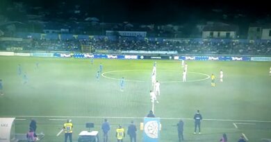 Serie C, Carrarese -Benevento 1-0: Finotto decide l’ andata della semifinale play off