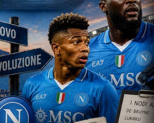 Il bivio del Napoli: i nodi De Bruyne-Lukaku, l’enigma Neres e la lezione di Pierpaolo Marino