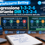 PianetaAzzurro Betting: Progressione 1-3-2-6 e Variante DIR 1-3-2-4